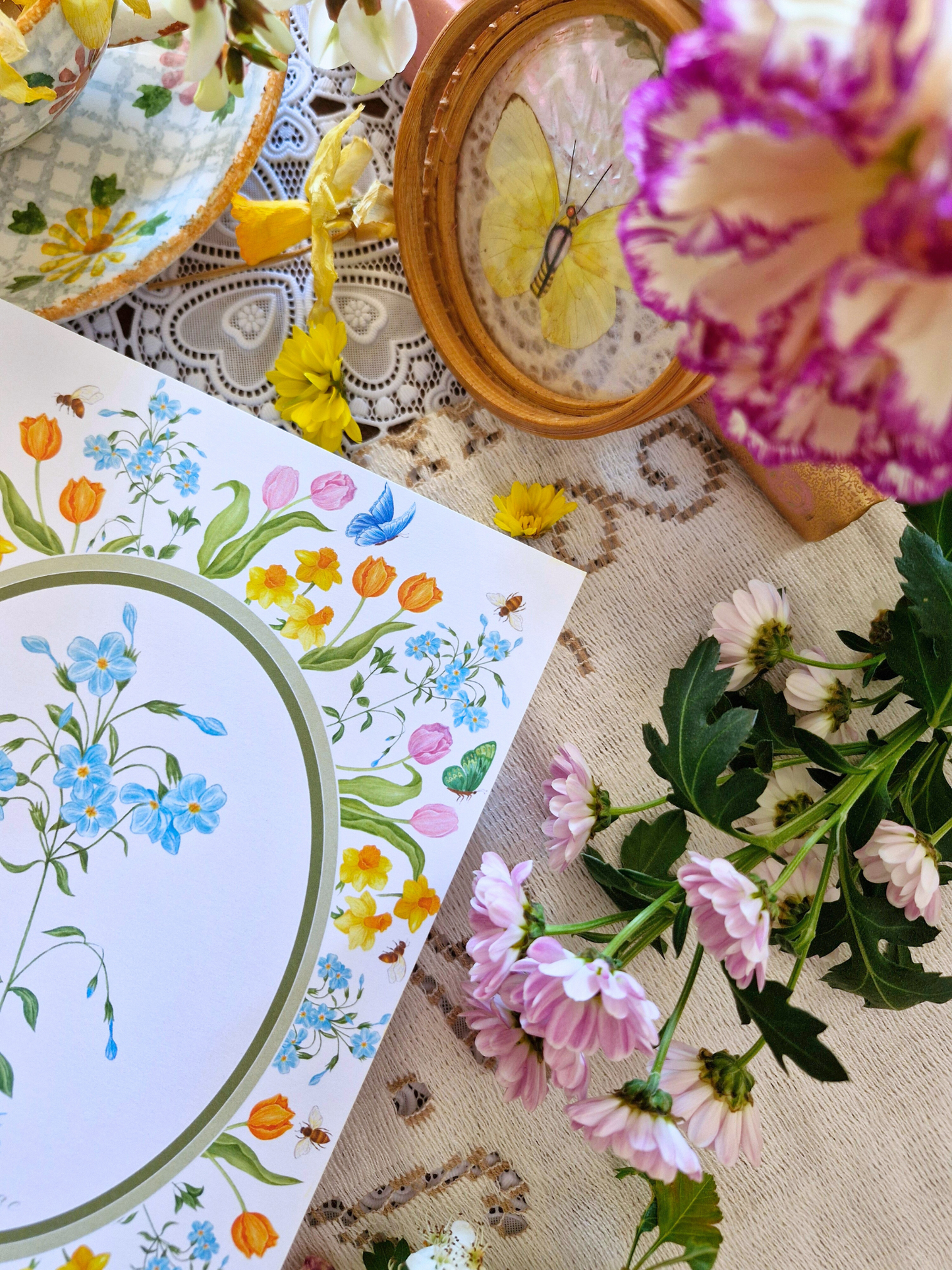 Carte Printanière A5 LE MYOSOTIS
