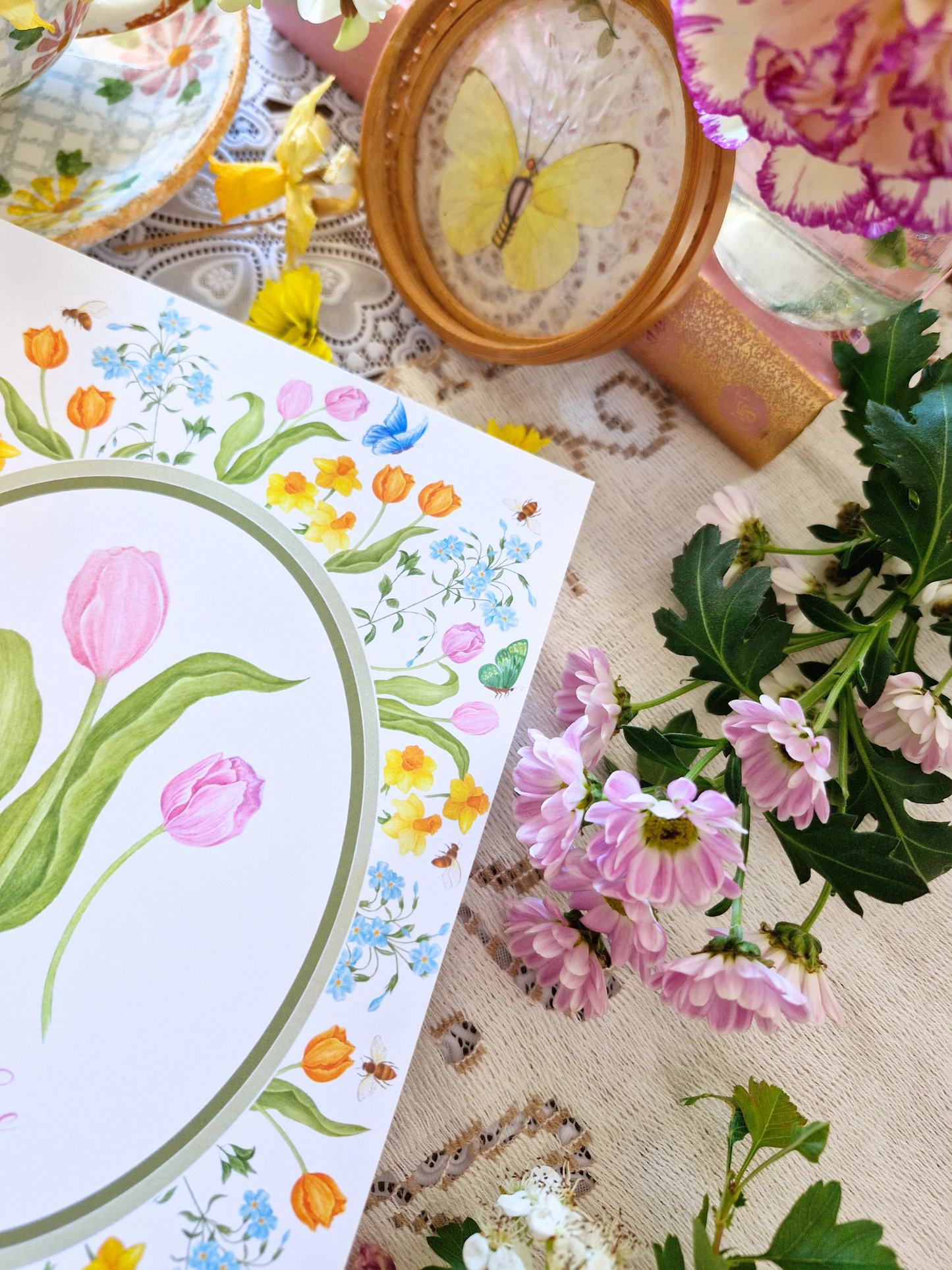 Carte Printanière A5 LA TULIPE