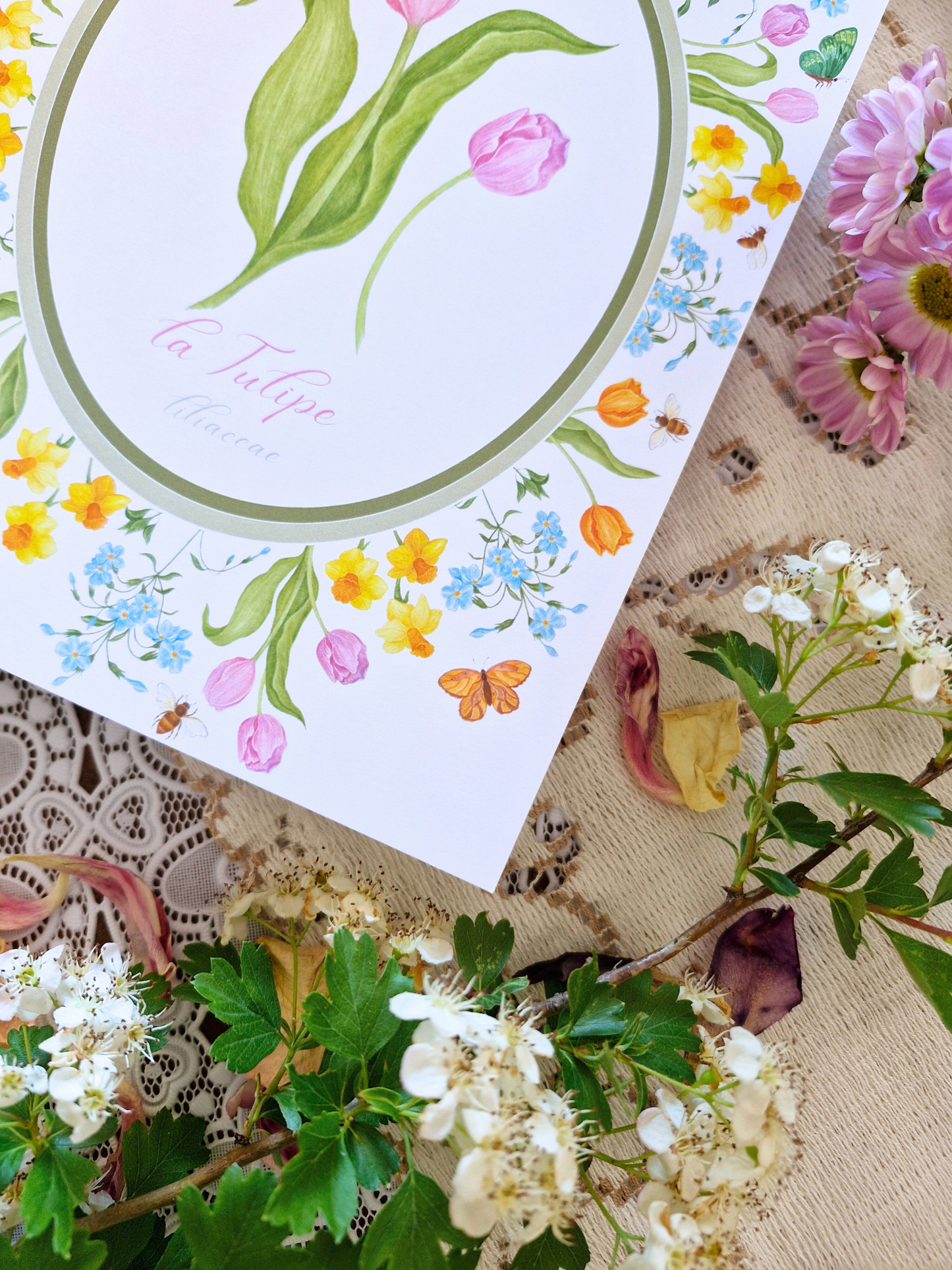 Carte Printanière A5 LA TULIPE
