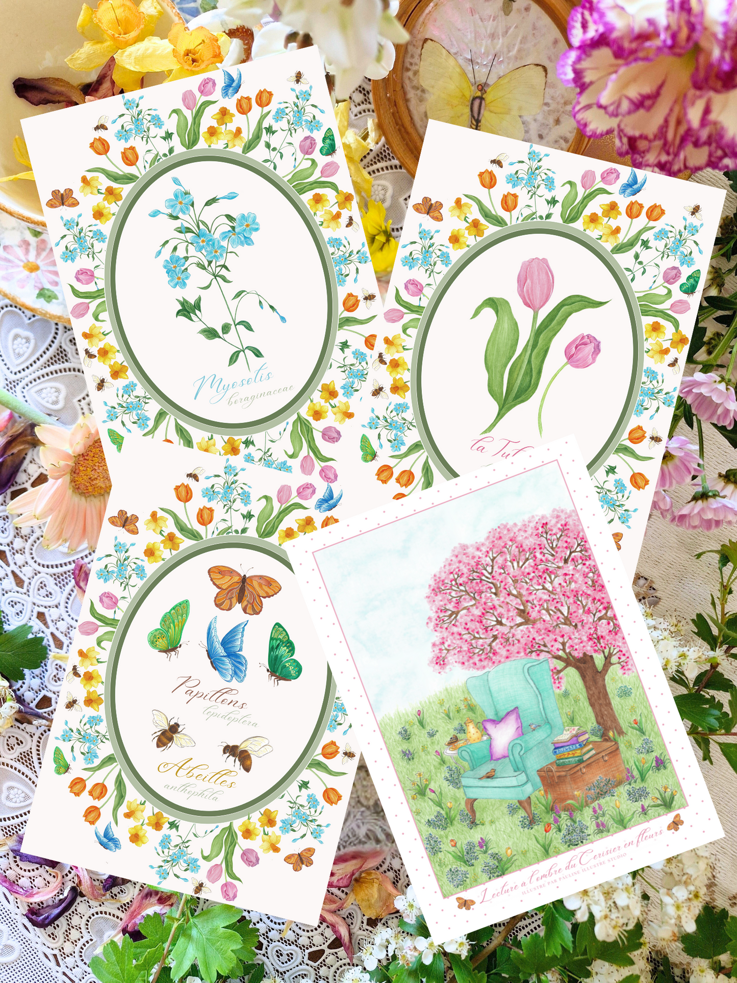 PACK x4 Affiches Printanières
