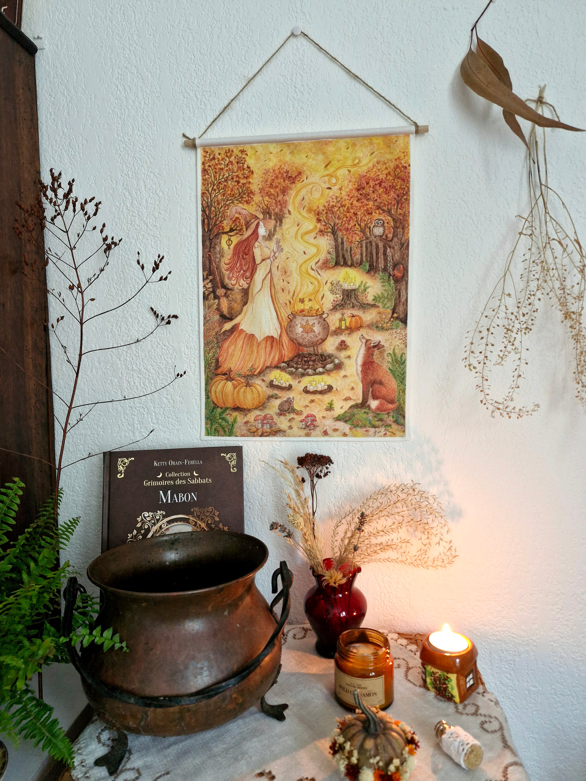 Tenture Murale en Tissu" MAGIE D'AUTOMNE "