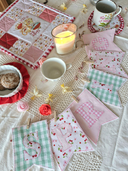 Guirlande en tissu "Spring"