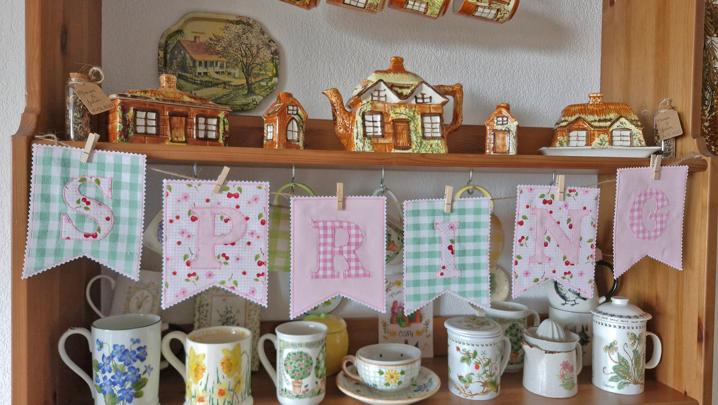 Guirlande en tissu "Spring"