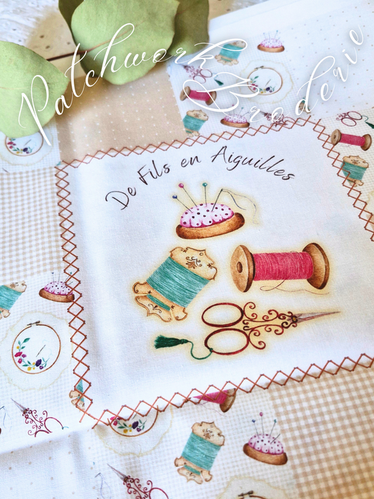 Tissu PATCHWORK - DE FILS EN AIGUILLES
