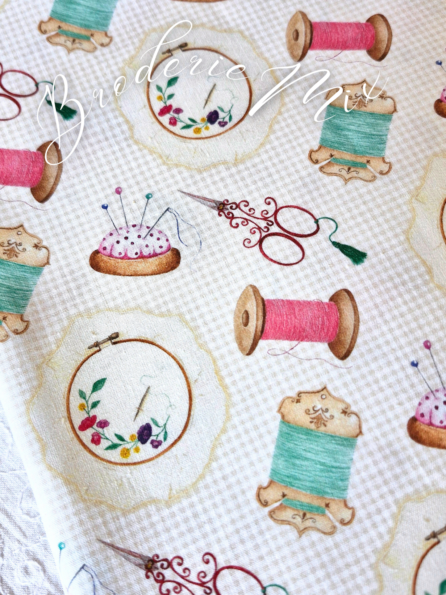 Tissu BRODERIE - ART DU FIL