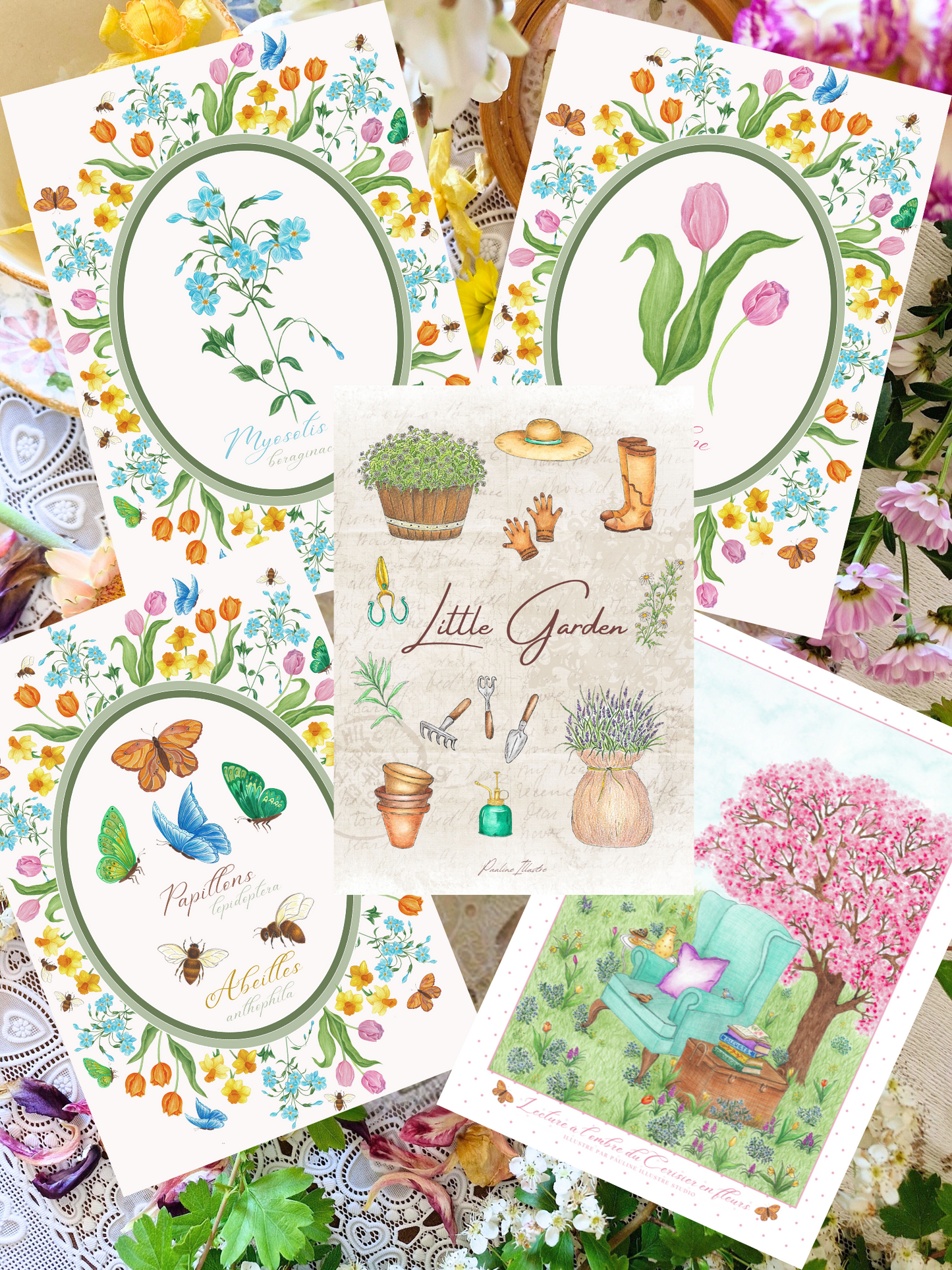 PACK x4 Affiches Printanières