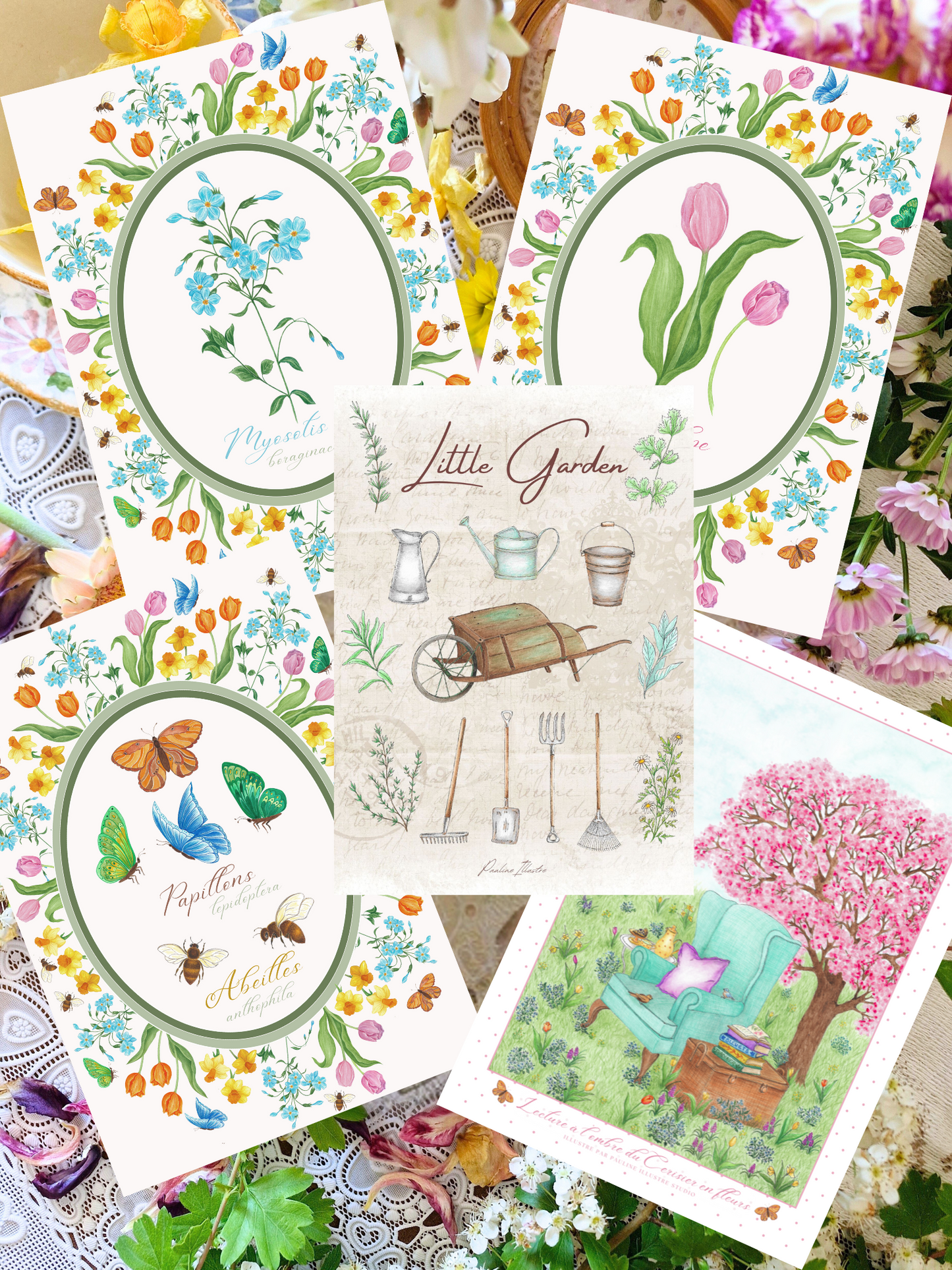 PACK x4 Affiches Printanières