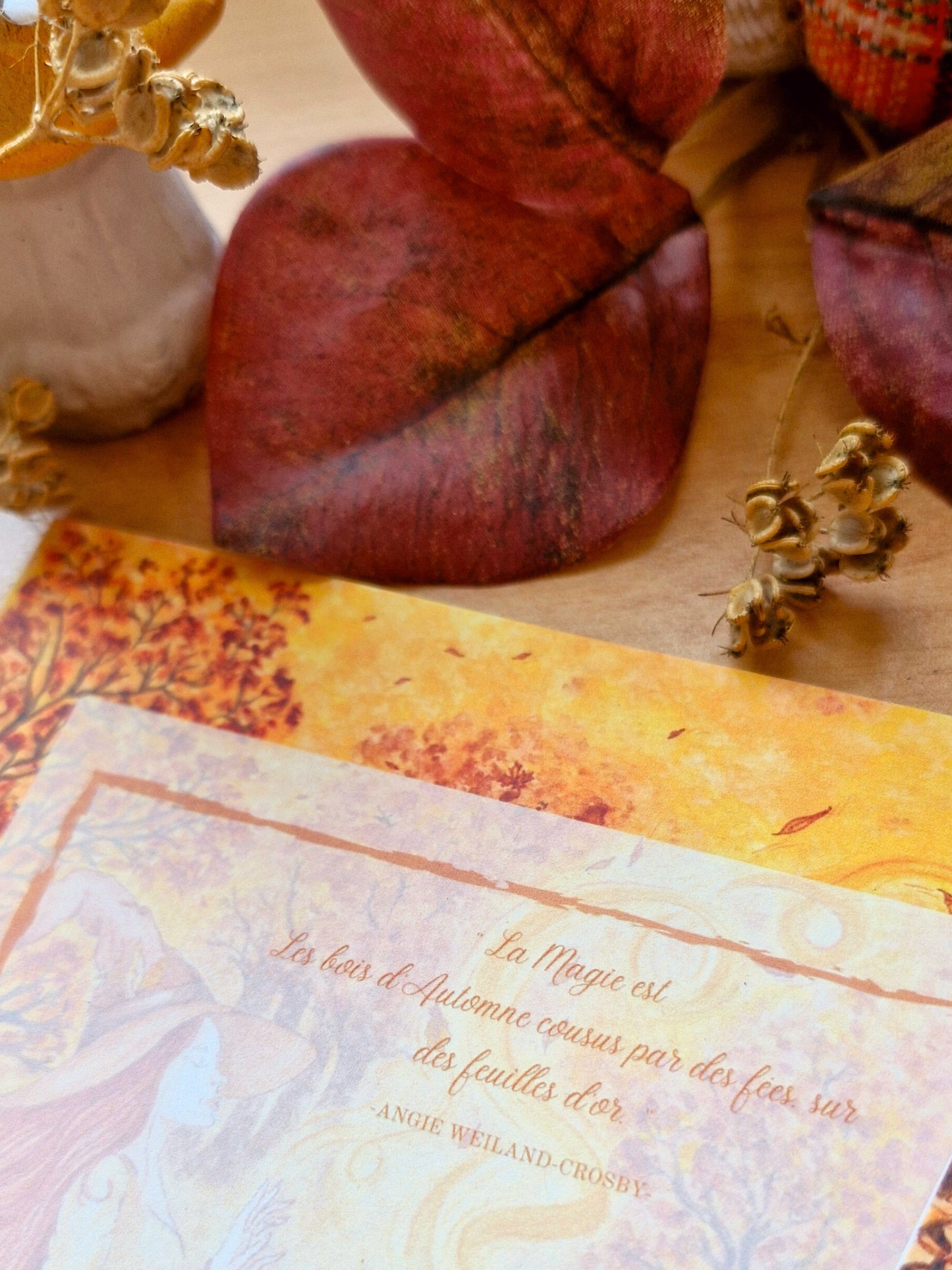 Carte A5 " MAGIE D'AUTOMNE "