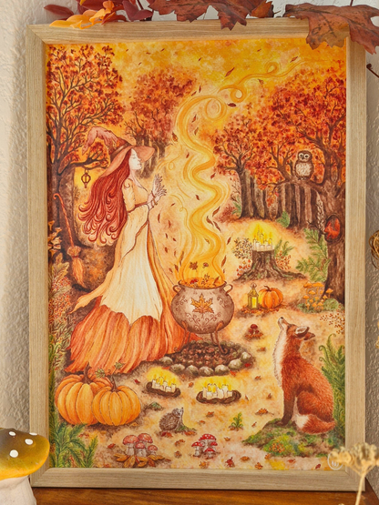 Affiche A4 " MAGIE D'AUTOMNE "