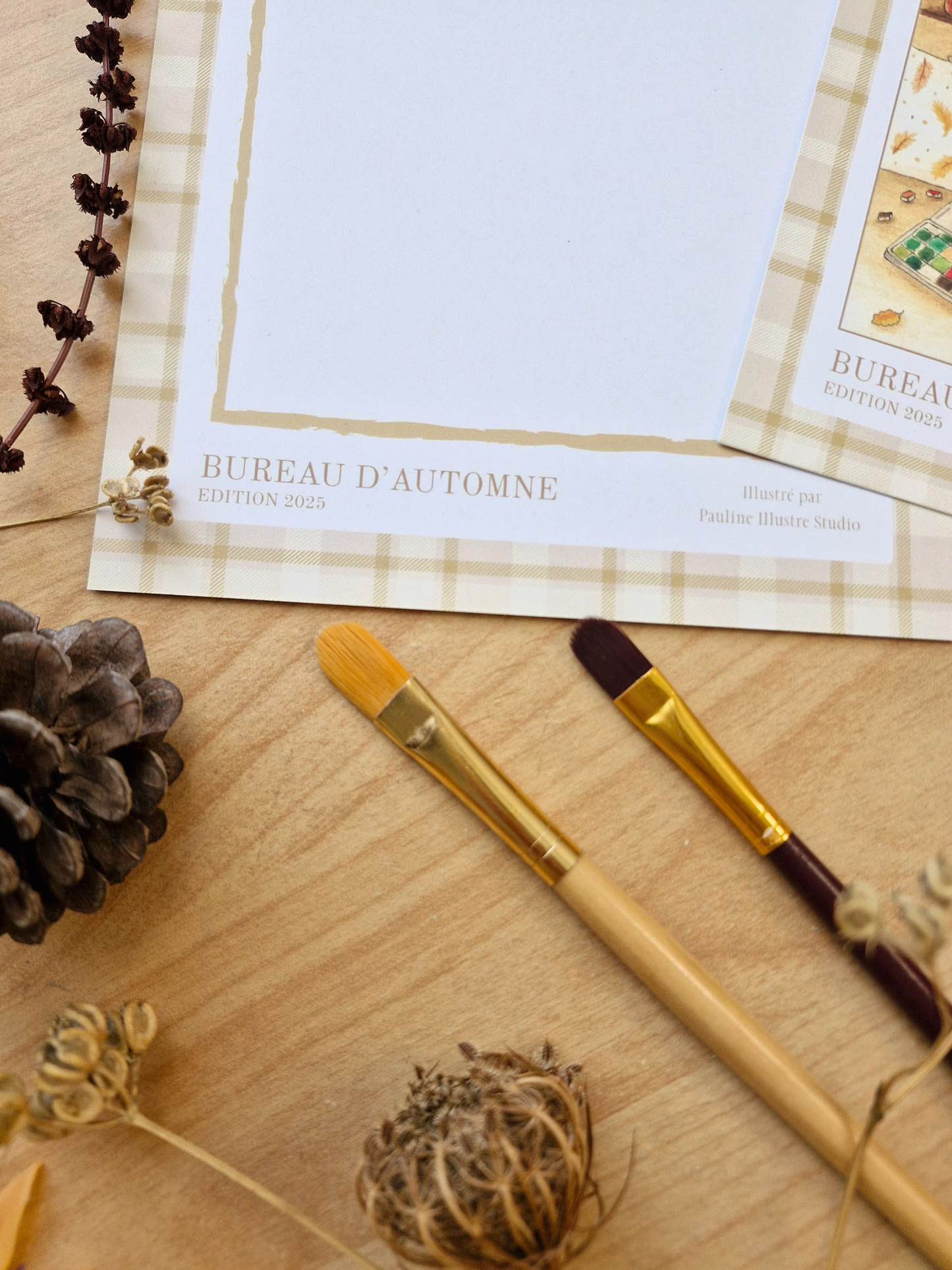 Carte A5 "BUREAU D'AUTOMNE "