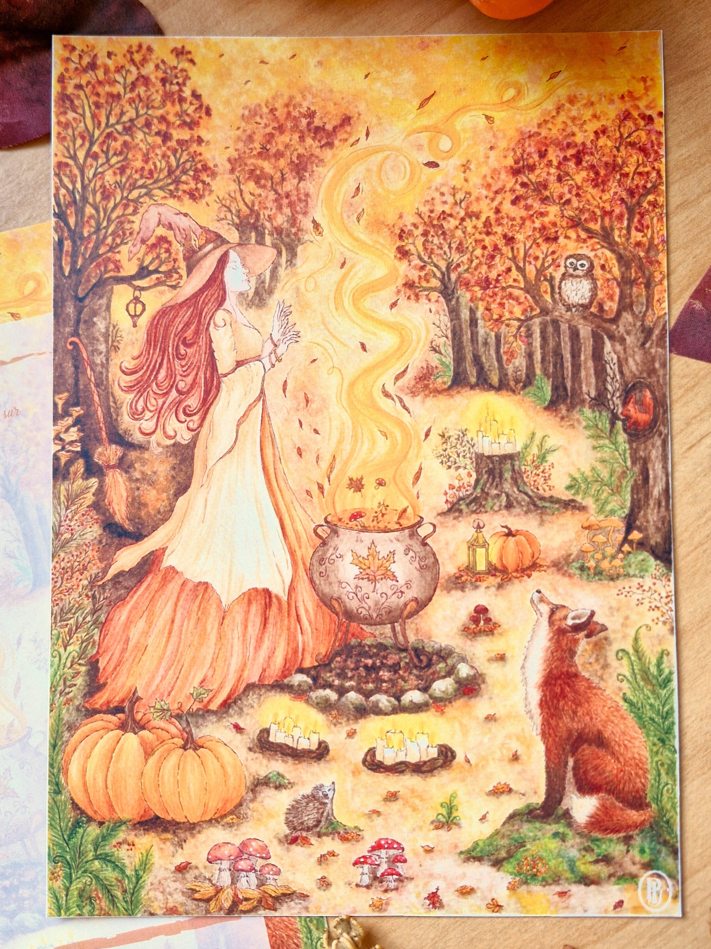 Carte A5 " MAGIE D'AUTOMNE "