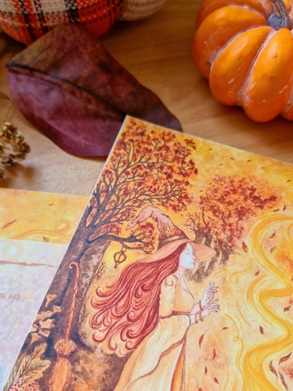 Carte A5 " MAGIE D'AUTOMNE "