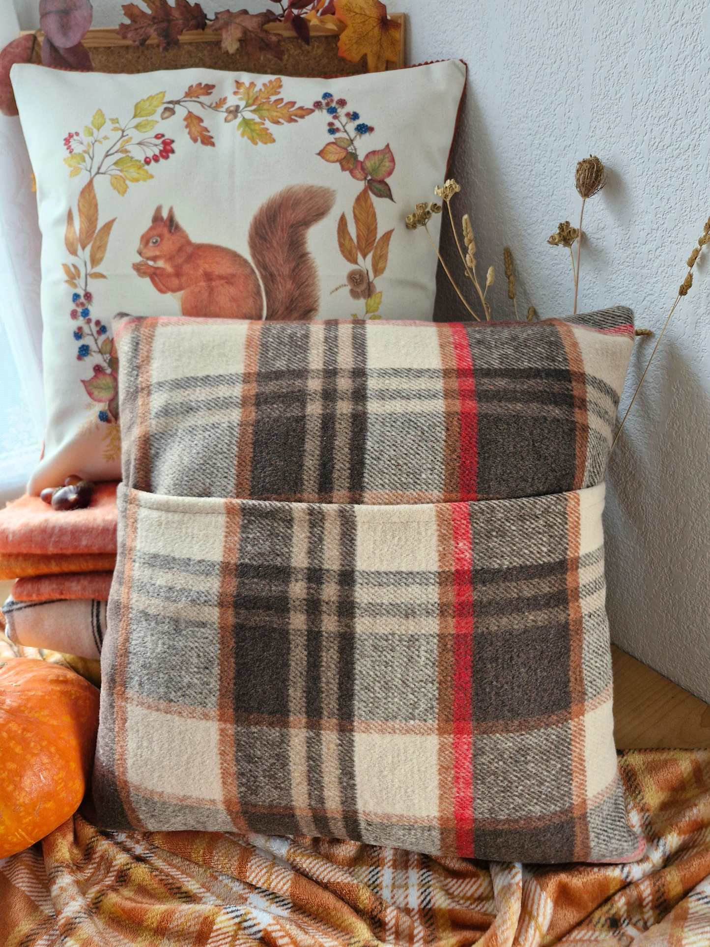 Housse de Coussin ~ ECUREUIL ~