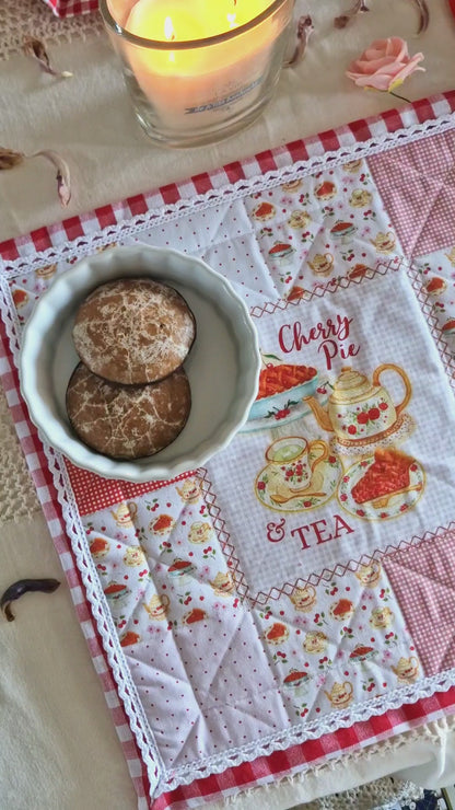 Set de Table Rond "Goûter au Cottage"