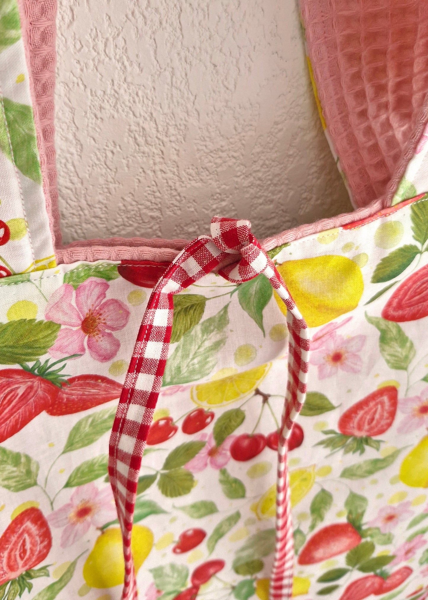 Sac FRUITI'FOU - vichy rouge