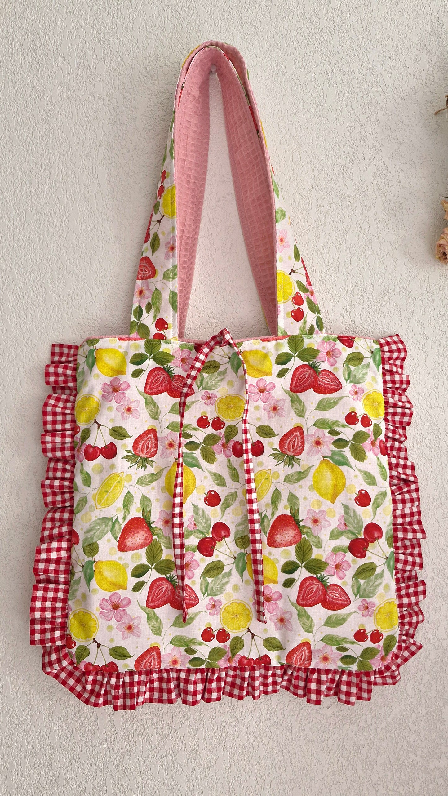 Sac FRUITI'FOU - vichy rouge