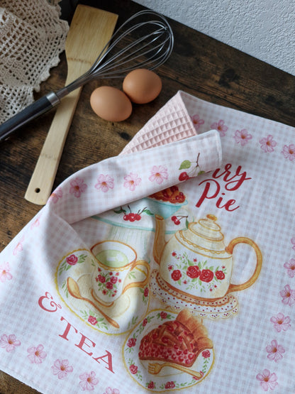 Torchon "Cherry Pie & Tea"