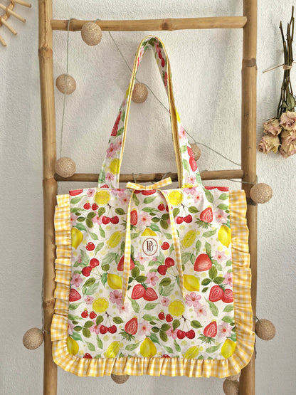 Sac FRUITI'FOU - vichy jaune
