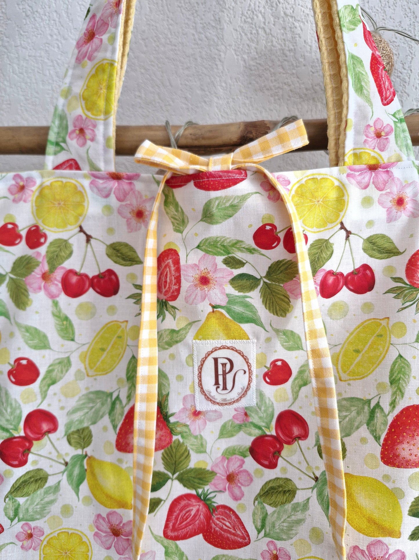 Sac FRUITI'FOU - vichy jaune