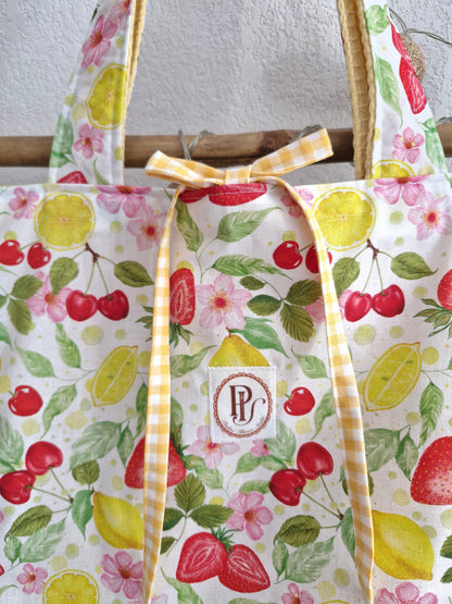 Sac FRUITI'FOU - vichy jaune