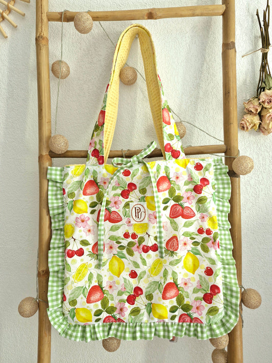 Sac FRUITI'FOU - vichy vert