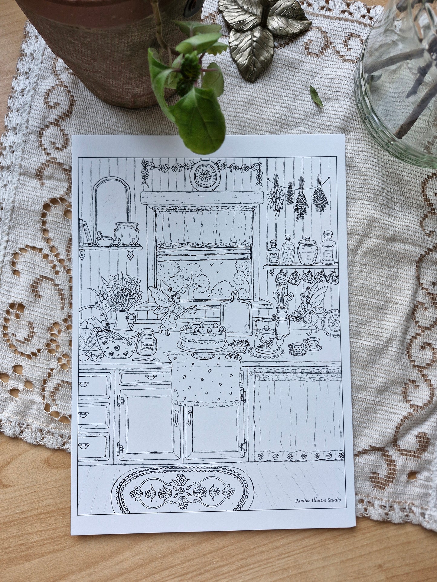 Set de 15 illustrations printanières et magiques à peindre
