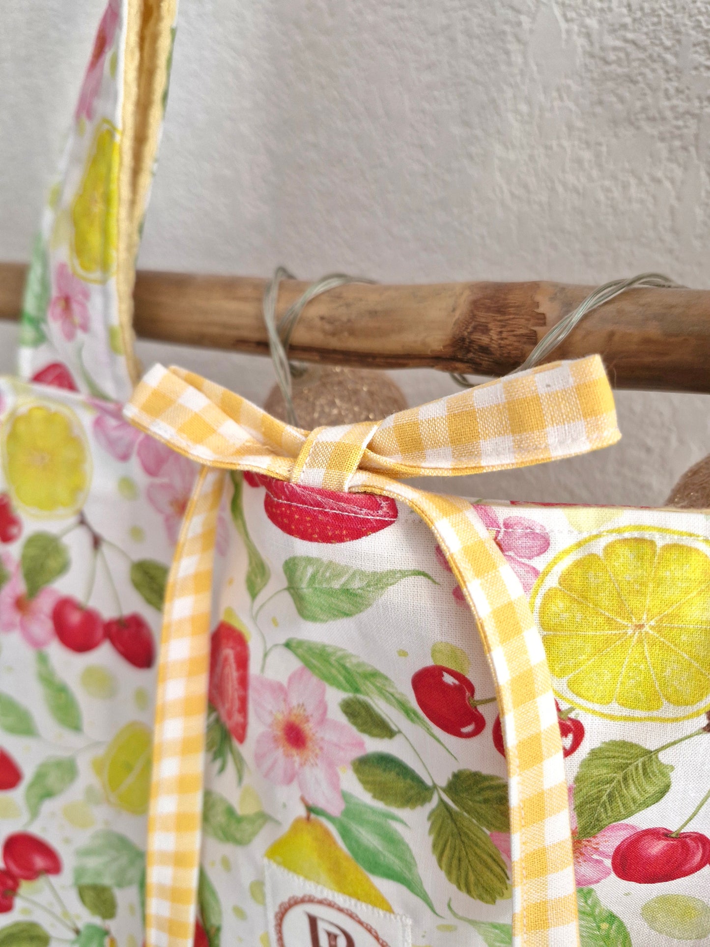 Sac FRUITI'FOU - vichy jaune