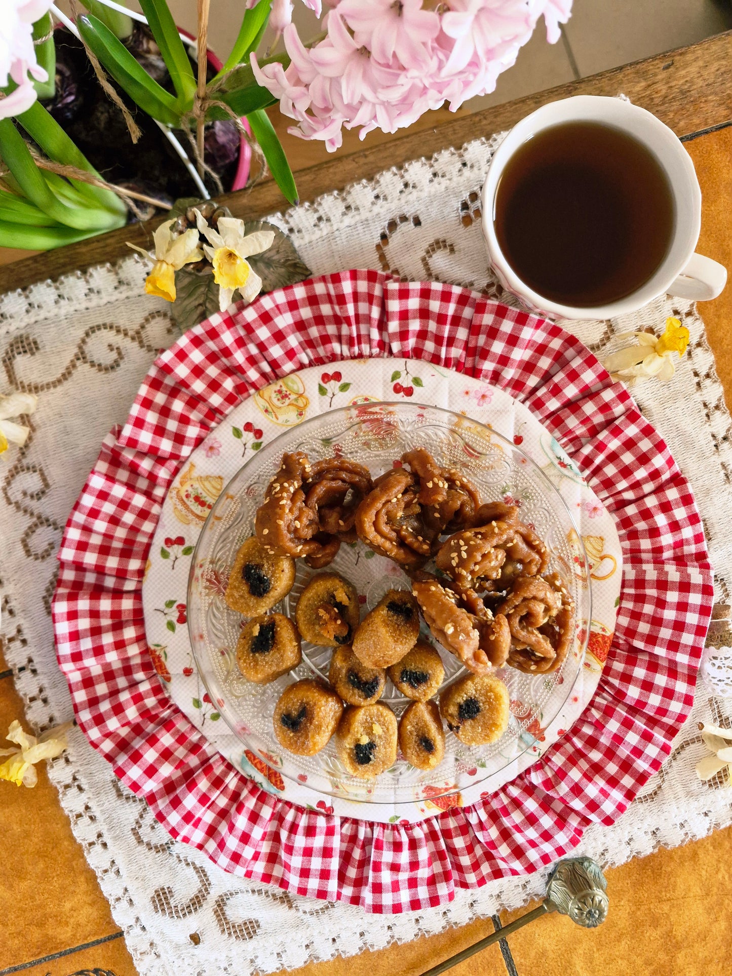 Set de Table Rond "Goûter au Cottage"