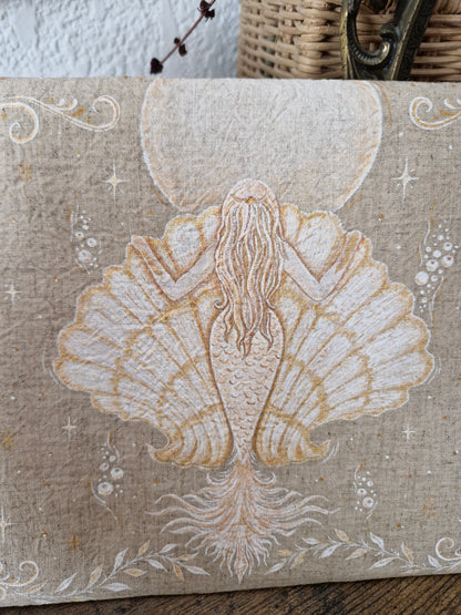 Pochette en Lin ~ GOLDEN MERMAID