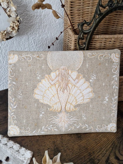 Pochette en Lin ~ GOLDEN MERMAID