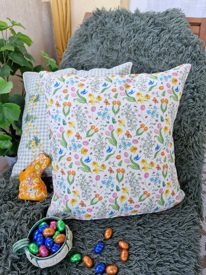 Housse de Coussin "Prairie Fleurie"