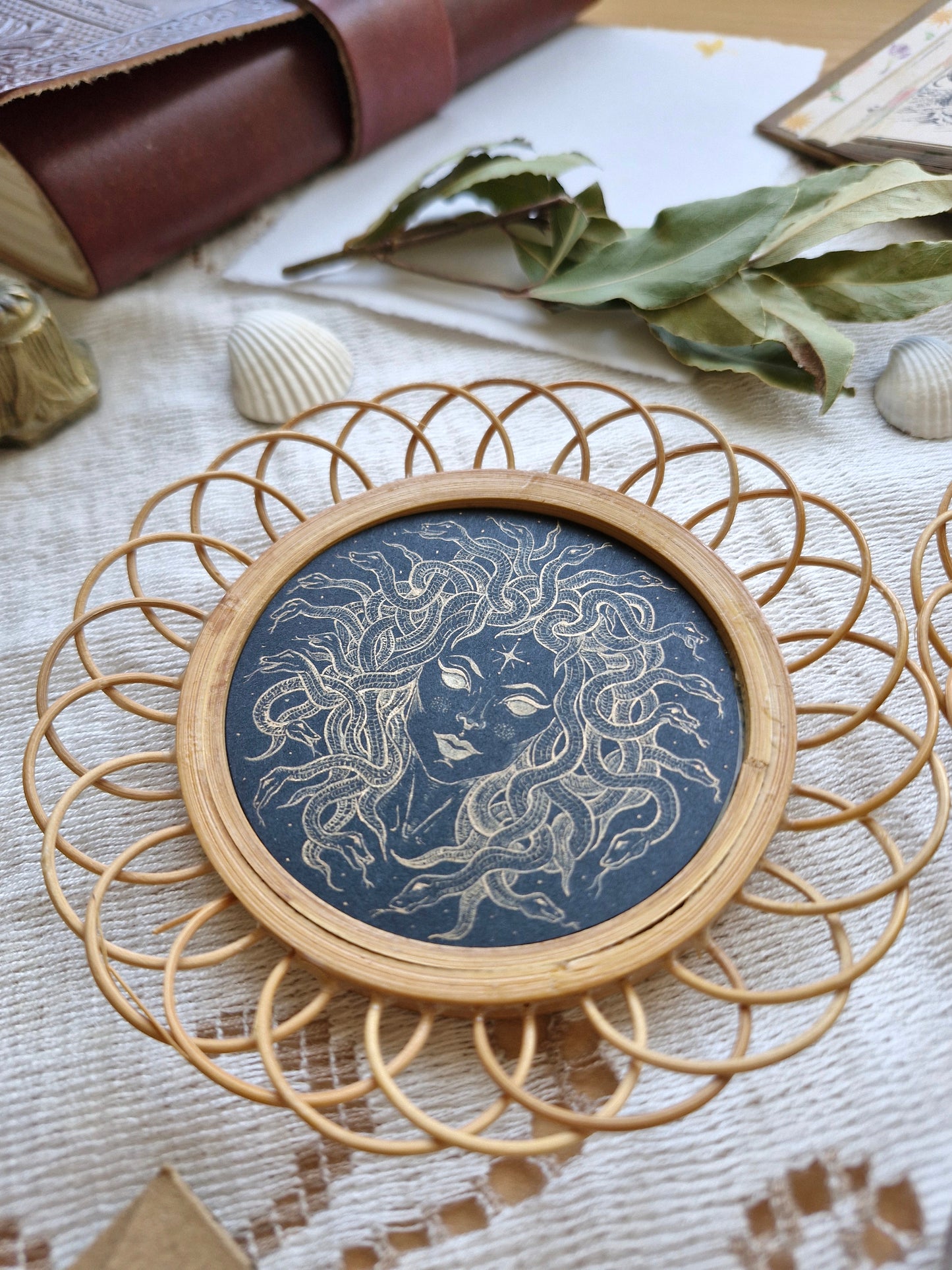 Petit Cadre Rotin ~ MEDUSA