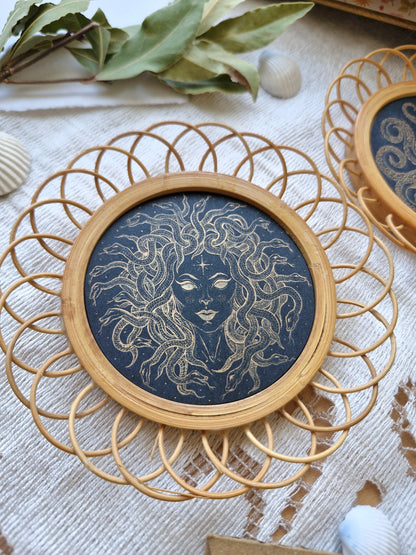 Petit Cadre Rotin ~ MEDUSA