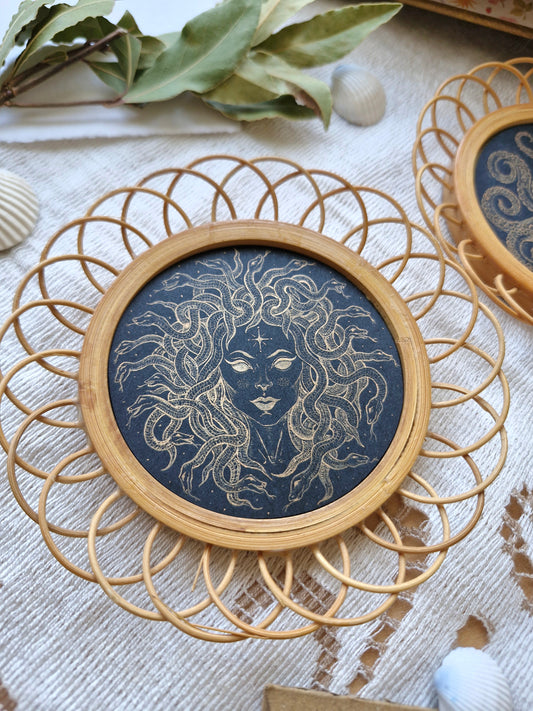 Petit Cadre Rotin ~ MEDUSA