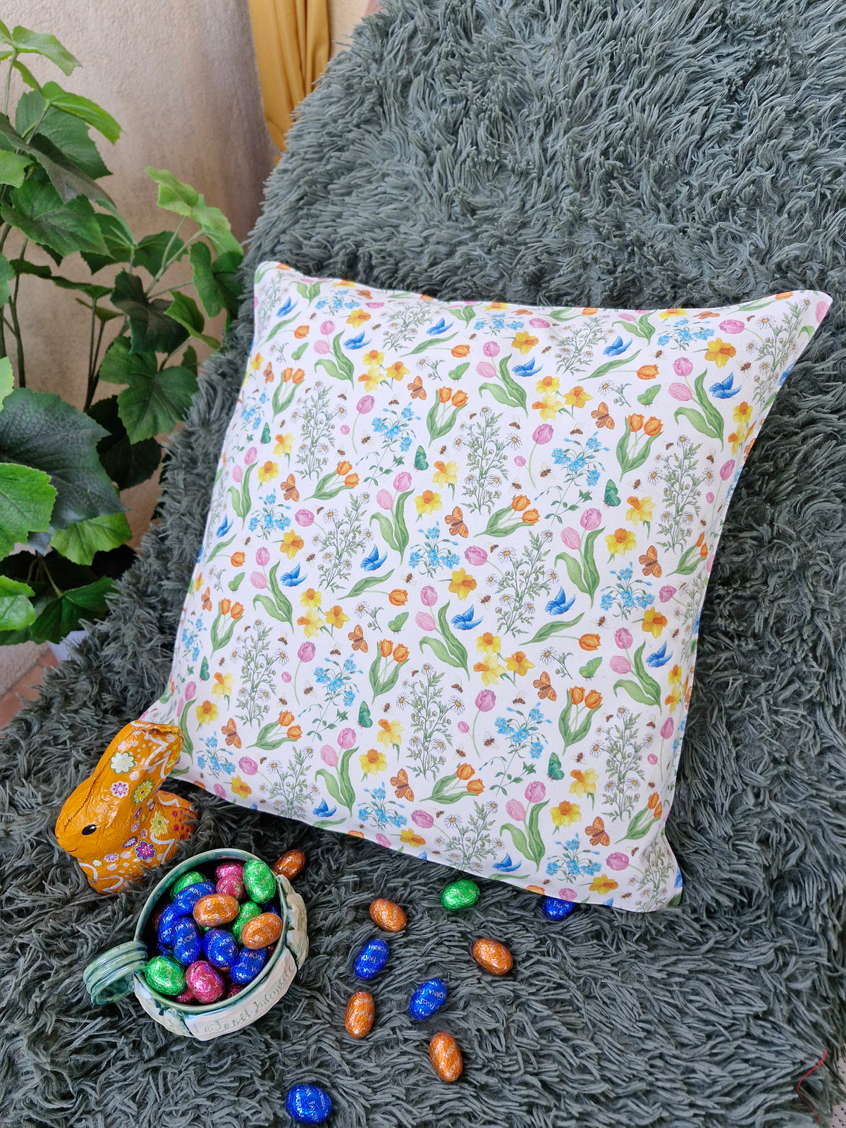 Housse de Coussin "Prairie Fleurie"