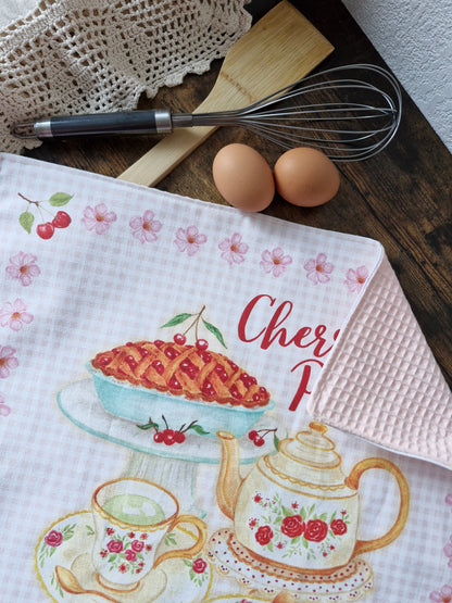 Torchon "Cherry Pie & Tea"