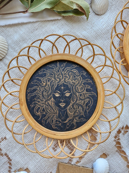 Petit Cadre Rotin ~ MEDUSA