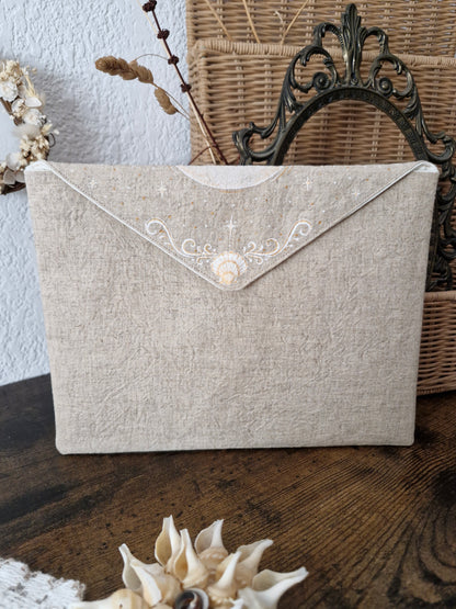 Pochette en Lin ~ GOLDEN MERMAID