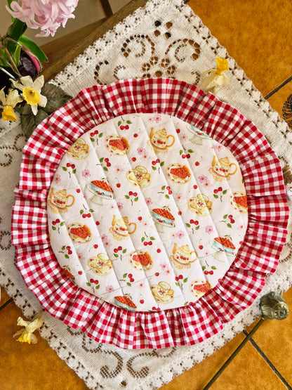 Set de Table Rond "Goûter au Cottage"