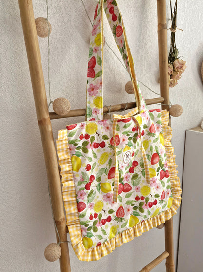 Sac FRUITI'FOU - vichy jaune