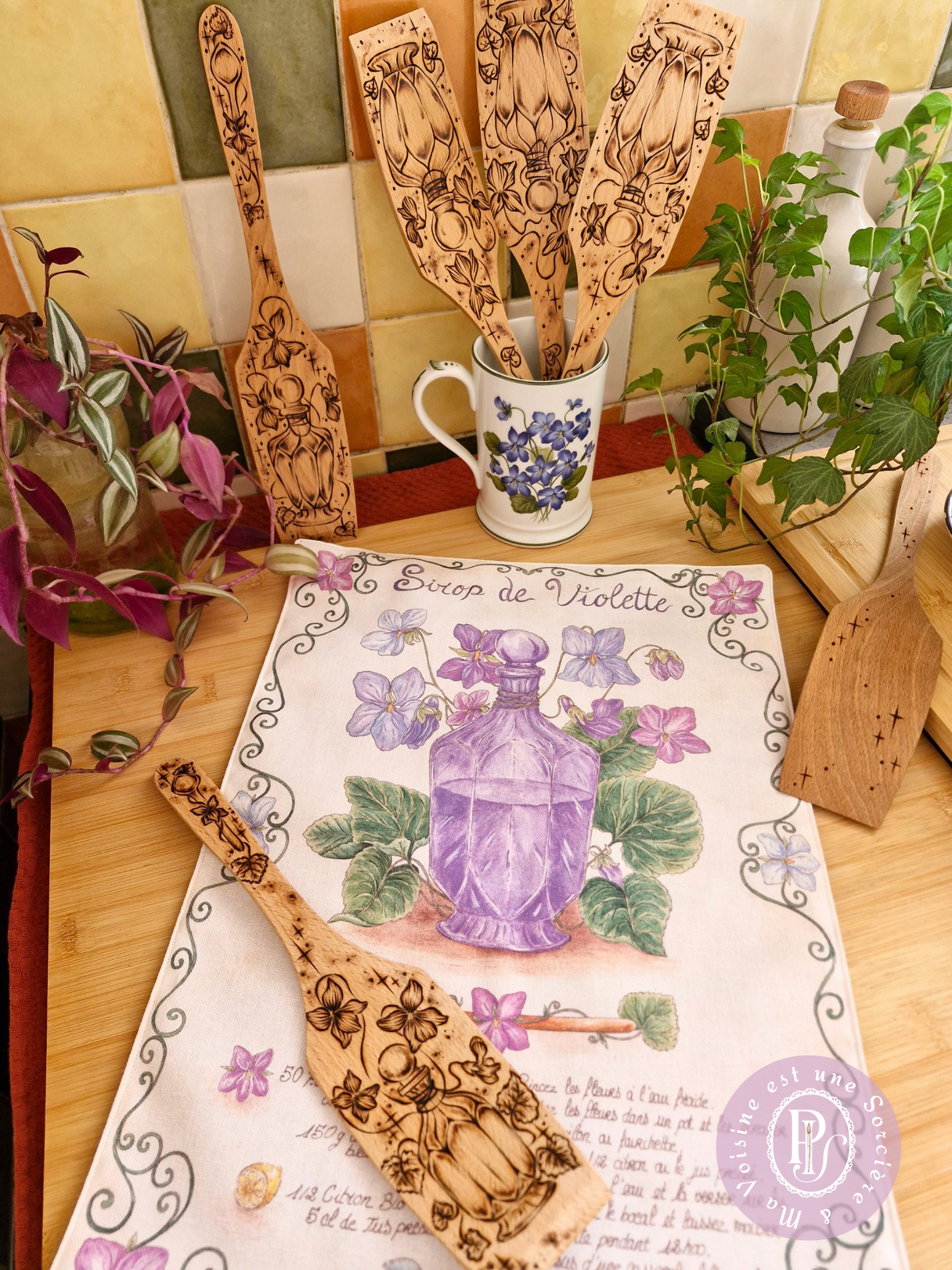Duo Spatule & Torchon "Magie de Violette"