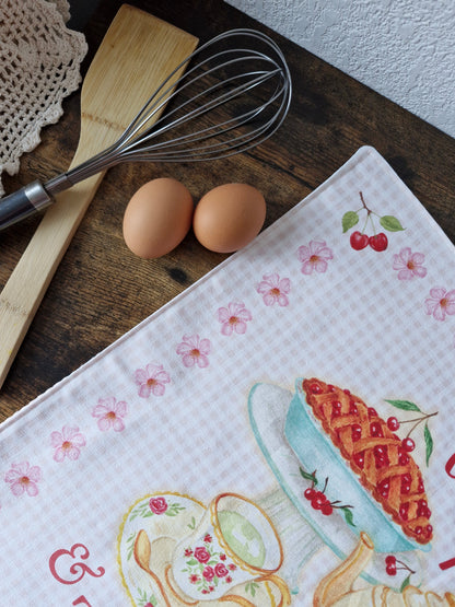 Torchon "Cherry Pie & Tea"