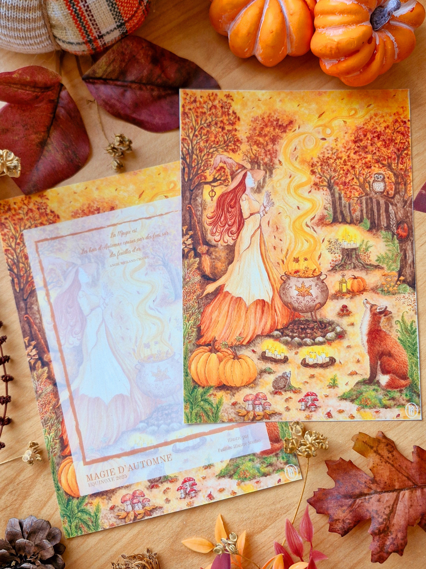 Carte A5 " MAGIE D'AUTOMNE "
