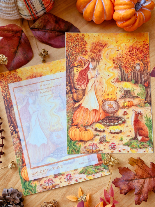 Carte A5 " MAGIE D'AUTOMNE "