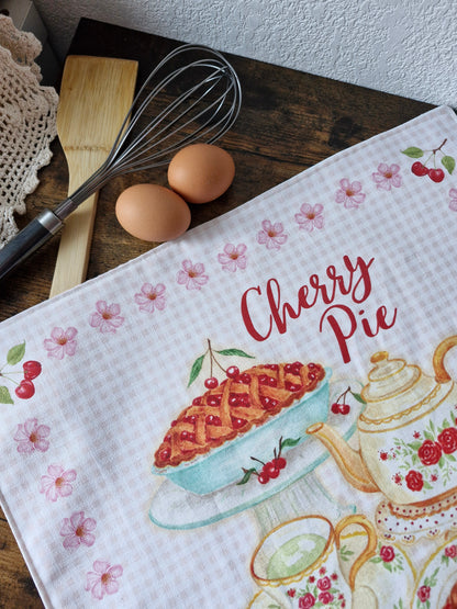 Torchon "Cherry Pie & Tea"